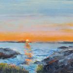 Coastal Sunrise, oil, 8 x 10  SOLD