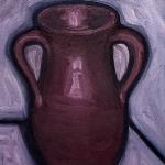 PURPLE VASE acrylic on canvas